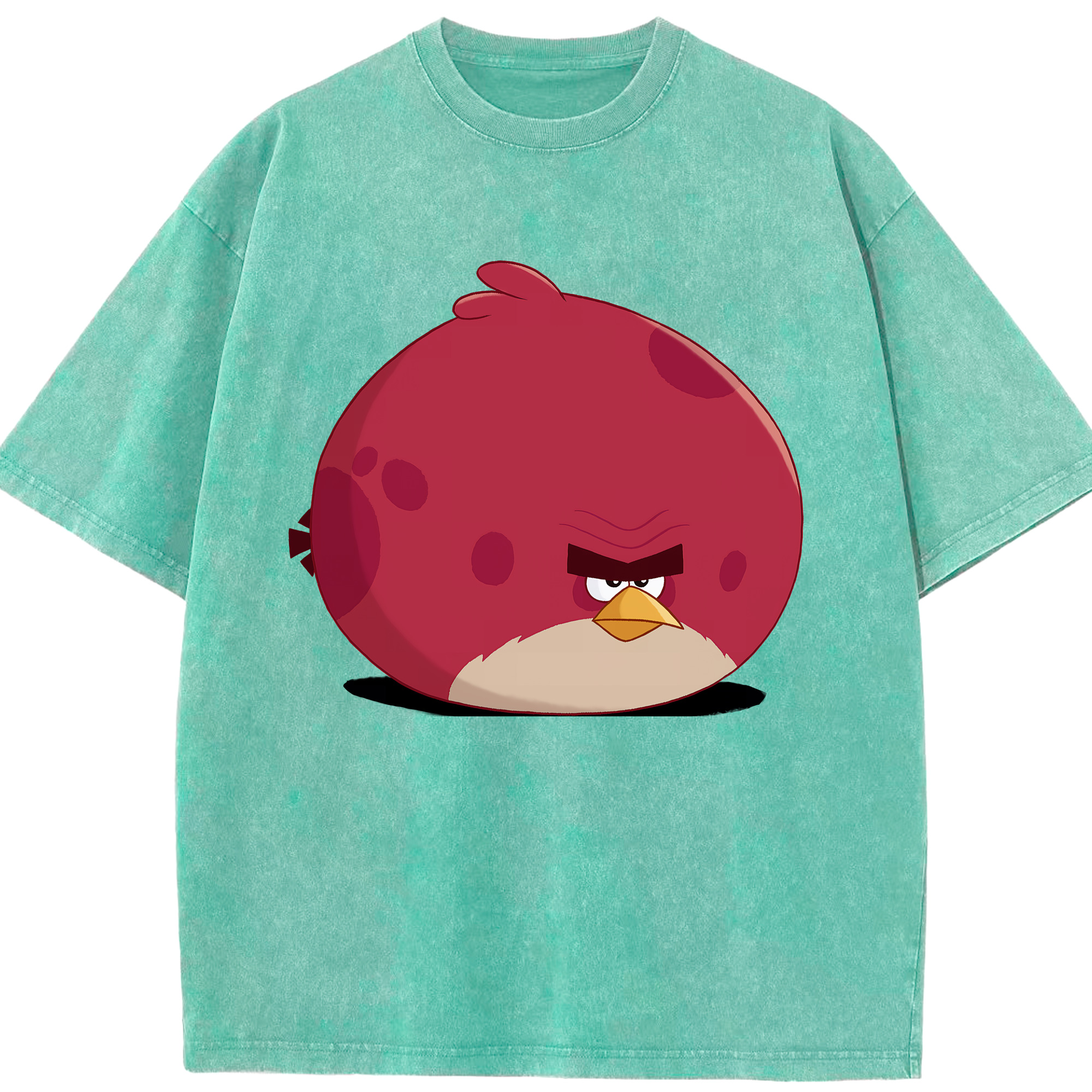 （画像用） Angry Birds アングリーバード 綿100% ヴィンテージ風 半袖Tシャツ（フロントプリント）